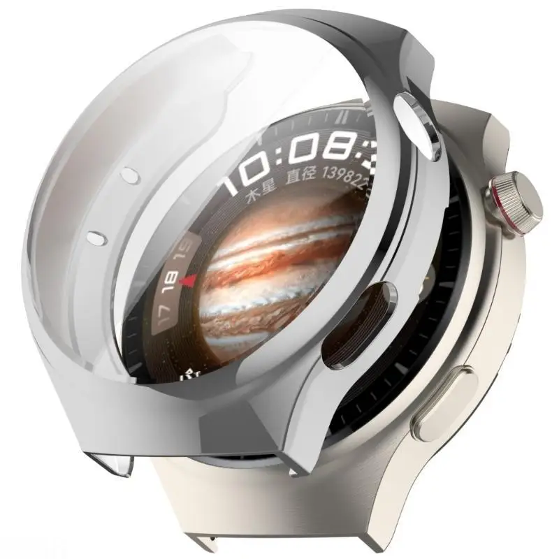 D08B Shock Resistant Case Protector for Watch 4 Smartwatch Housing Shin Shell Protector Scratch Proof Watch Cover