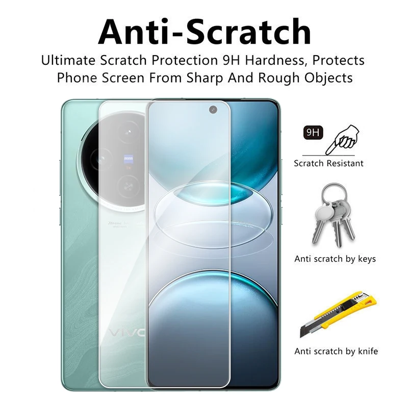 For Vivo X100s Glass For Vivo X100s 5G Tempered Glass 6.78 inch Transparent HD Screen Protector For Vivo X100s Lens Film