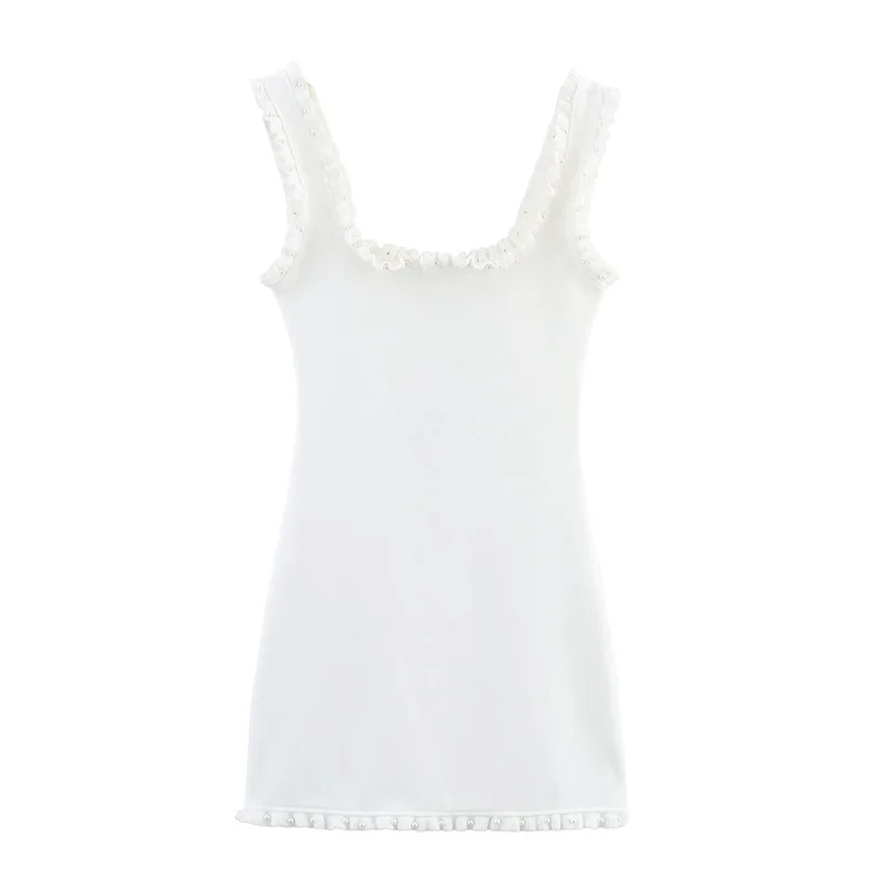 2025 novos vestidos femininos verão chique elástico apertado mini elegante vestido de férias moda feminina applique rua juventude vestido