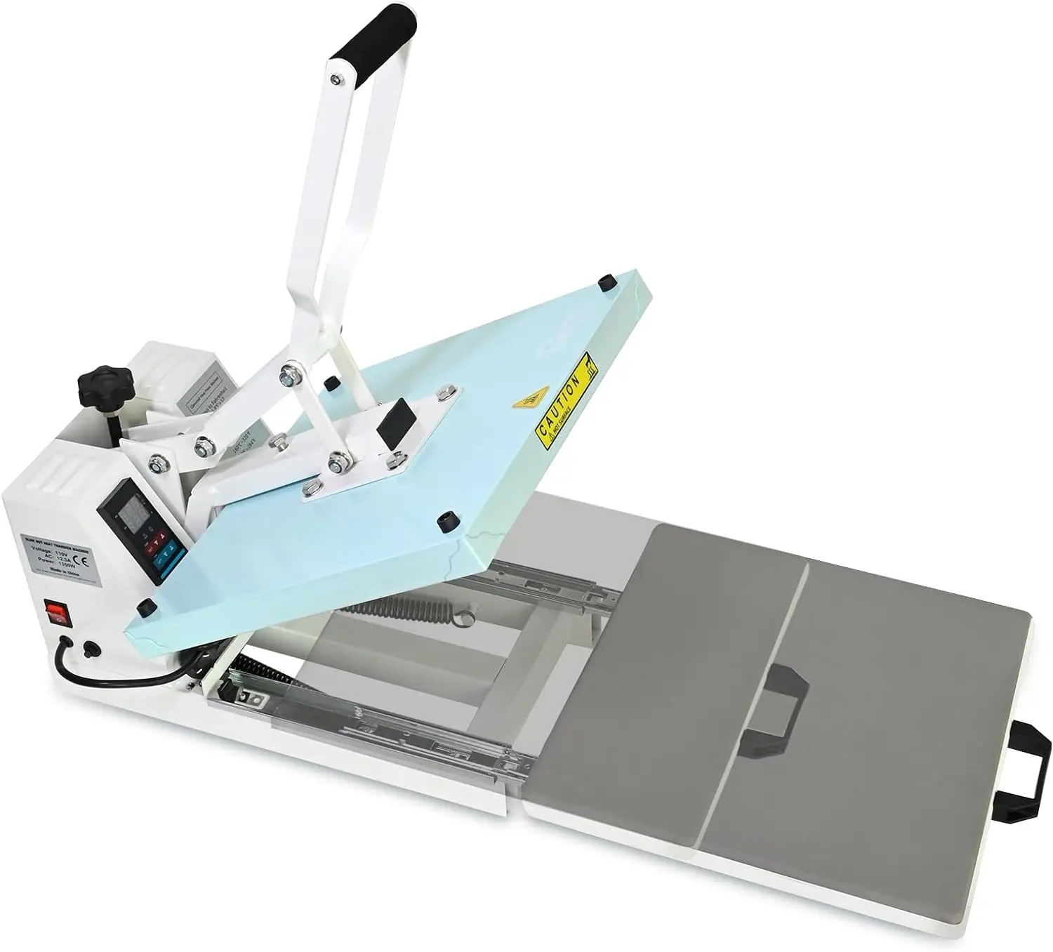 

Heat Press 15x15 inch Industrial Quality Sublimation Heat Press, Slide Out Heat Transfer Machine for T-Shirt, Blue