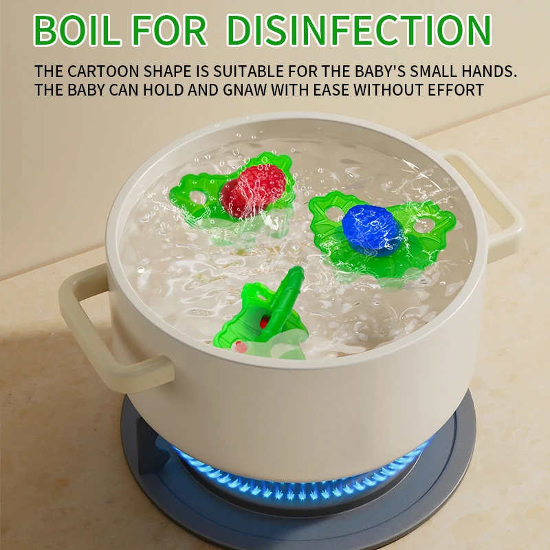 جل تسنين للأطفال من السيليكون الكرتوني، عصا أسنان مضغ مضادة للعض، مثبت أسنان، لهاية، متعة العض #5