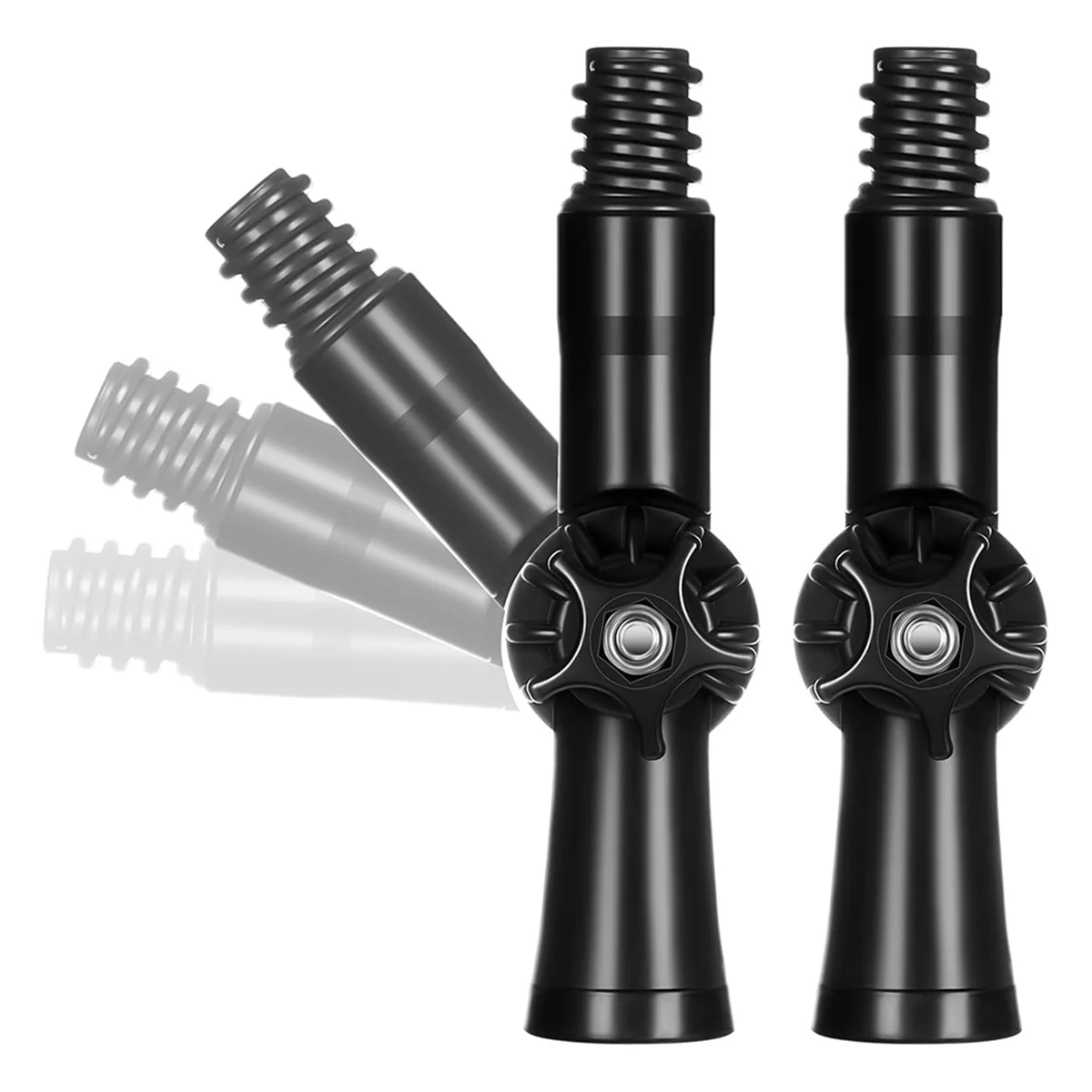 T88C 2 Buah Perlengkapan Tiang Ekstensi Adaptor Sudut Dapat Diputar untuk Adaptor Tiang Cat Tiang Ekstensi Berulir Pasang ke Lap