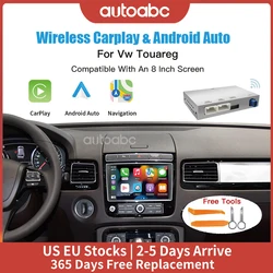 Wireless Carplay Android Auto for Volkswagen Touareg With 8-inch Screen RNS850 2010-2018 Mirroring Car Play AirPlay Multimedia