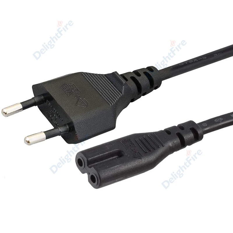EU Plug Power Supply Cable 0.5/1/1.5m IEC320 C7 Power Extension Cord For Dell Laptop Charger Canon Epson Printer Radio PS4 XBOX