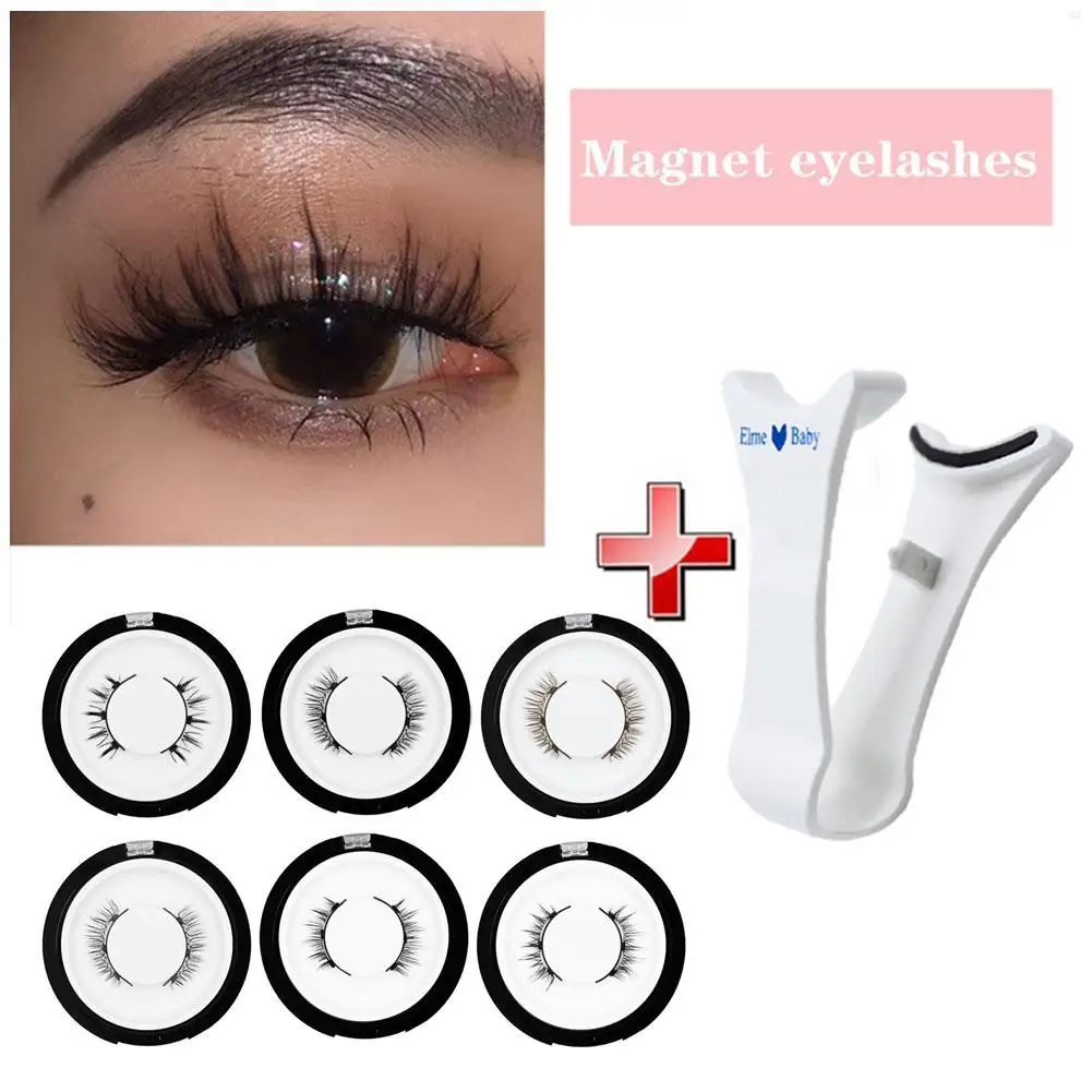 Faux cils magnétiques 3D avec pince à épiler, extension de cils, naturel, réaliste, fait à la main, réutilisable, beauté des yeux, outils de maquillage