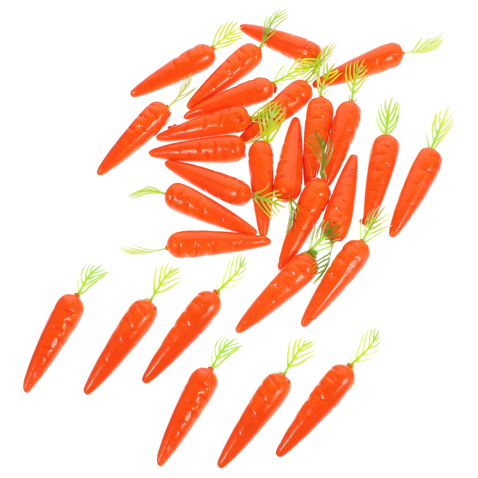 

25Pcs Mini Carrot Fake Decor Simulation Vegetable Easter Party Craft Decorations Lifelike Artificial Carrots Micro Landscape