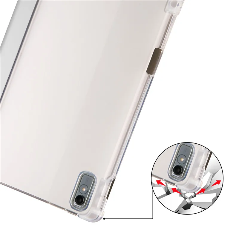 Coque en cuir PU souple pour Lenovo Xiaoxin Pad Pro 2025 12.7, étui avec porte-stylo, support arrière