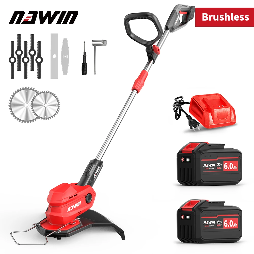 

NAWIN cordless Brushless electric lawn mower Power small household lawn mower rechargeable agricultural lawn mower divine tool