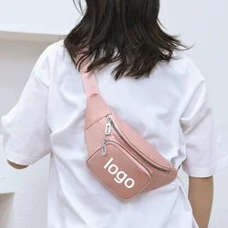 Custom LOGO men's and women's chest bag multi-purpose large capacity spring new Fanny pack simple fashion crossbody bag