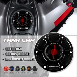 for DUCATI DIAVEL 1260 HYPERMOTARD MULTISTRADA 950 1200 CNC Keyless Racing Quick Release Motorcycle Tank Fuel Caps Case Gas