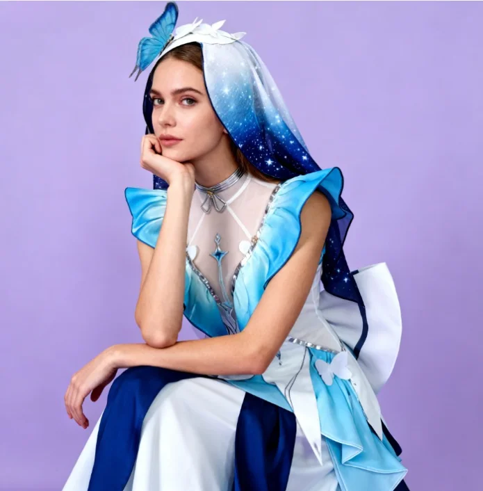 

The Shorekeeper Cosplay Costume Adult Anime Uniform Halloween Carnival Party female cosplay costume color fresh Wuthering Waves‌