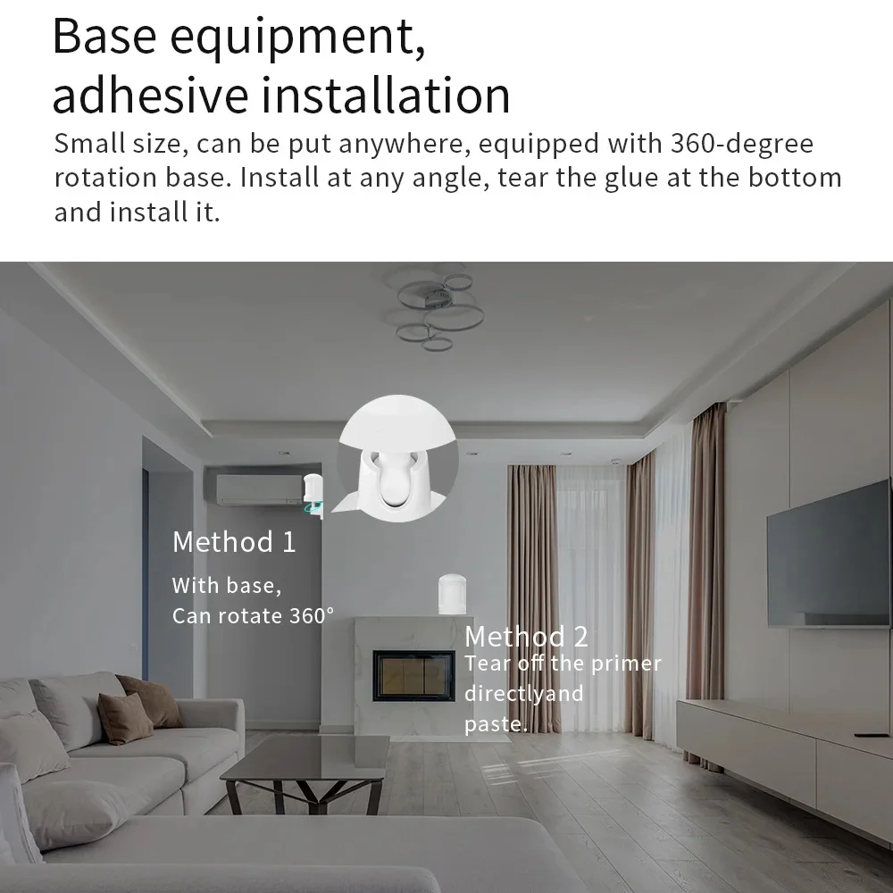 Zigbee Motion Presence Sensor PIR Human Body Detection Sensors Infrared Home Security Tuya Smart Life Support Alexa Google Home