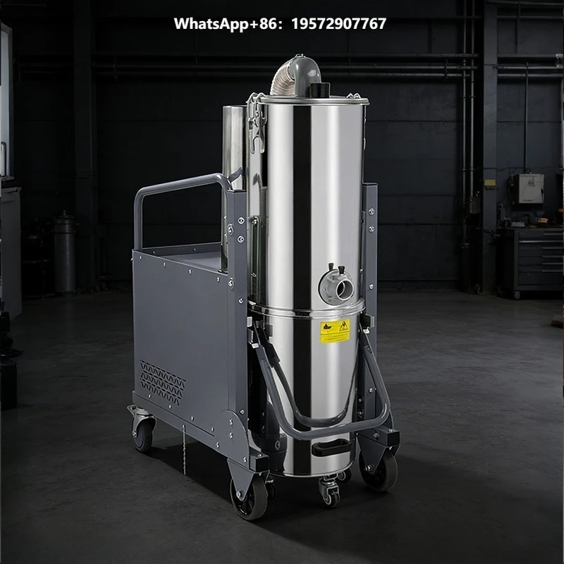 New Explosion-proof Industrial Vacuum Cleaner Stainless Steel 380V 2.2KW 50L Low Noise Negative Pressure Monitoring