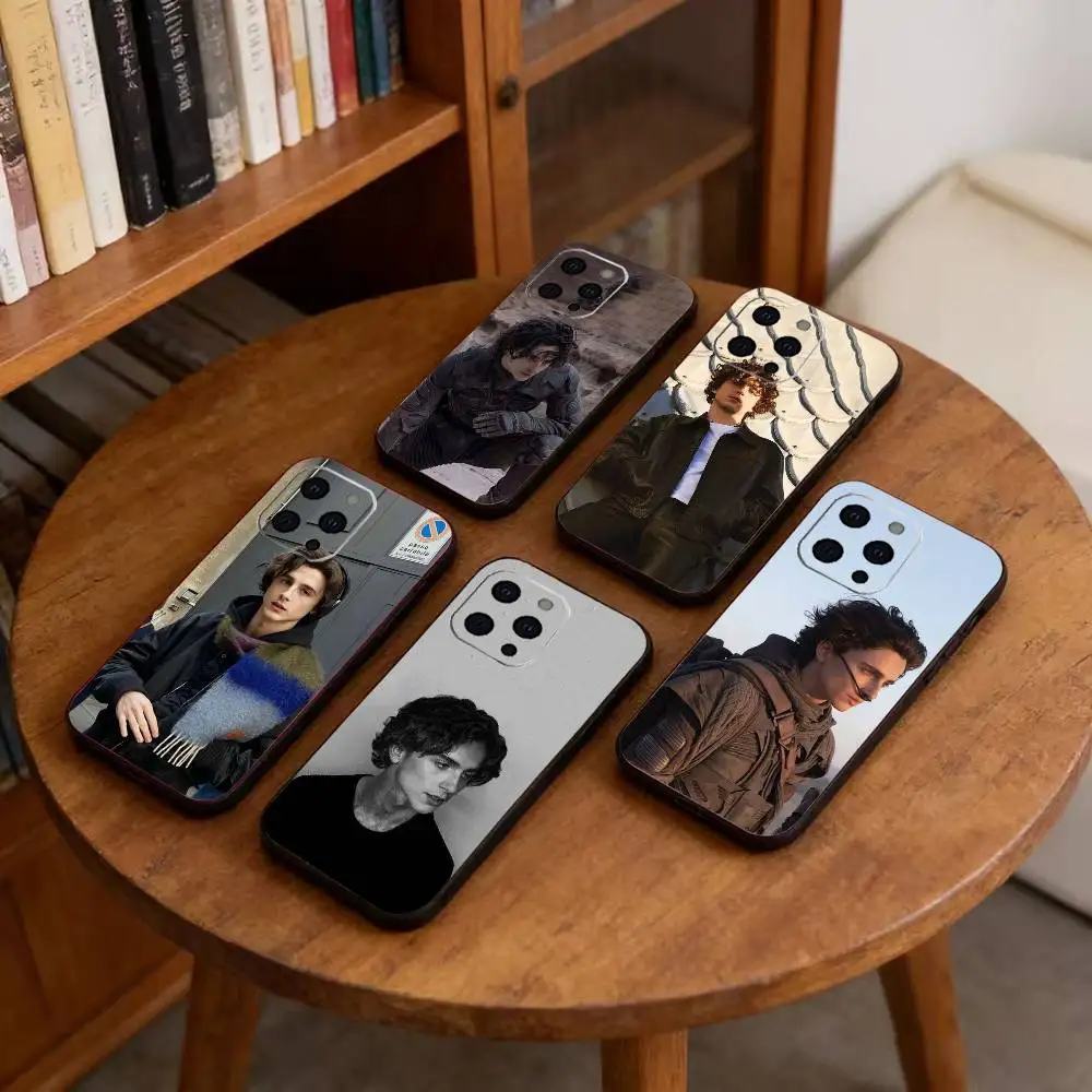 

T-Timothee Chalamet Phone Case Silicone Soft For IPhone 17 16 15 14 13 12 11 X XR Plus Pro Max Plus