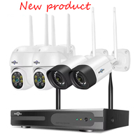 Hiseeu 1080P Wifi Surveillance Camera IP CCTV Cameras 5MP HD Wireless NVR Kit 10CH NVR Video Surveillance Kit ﻿ Smart min Camera