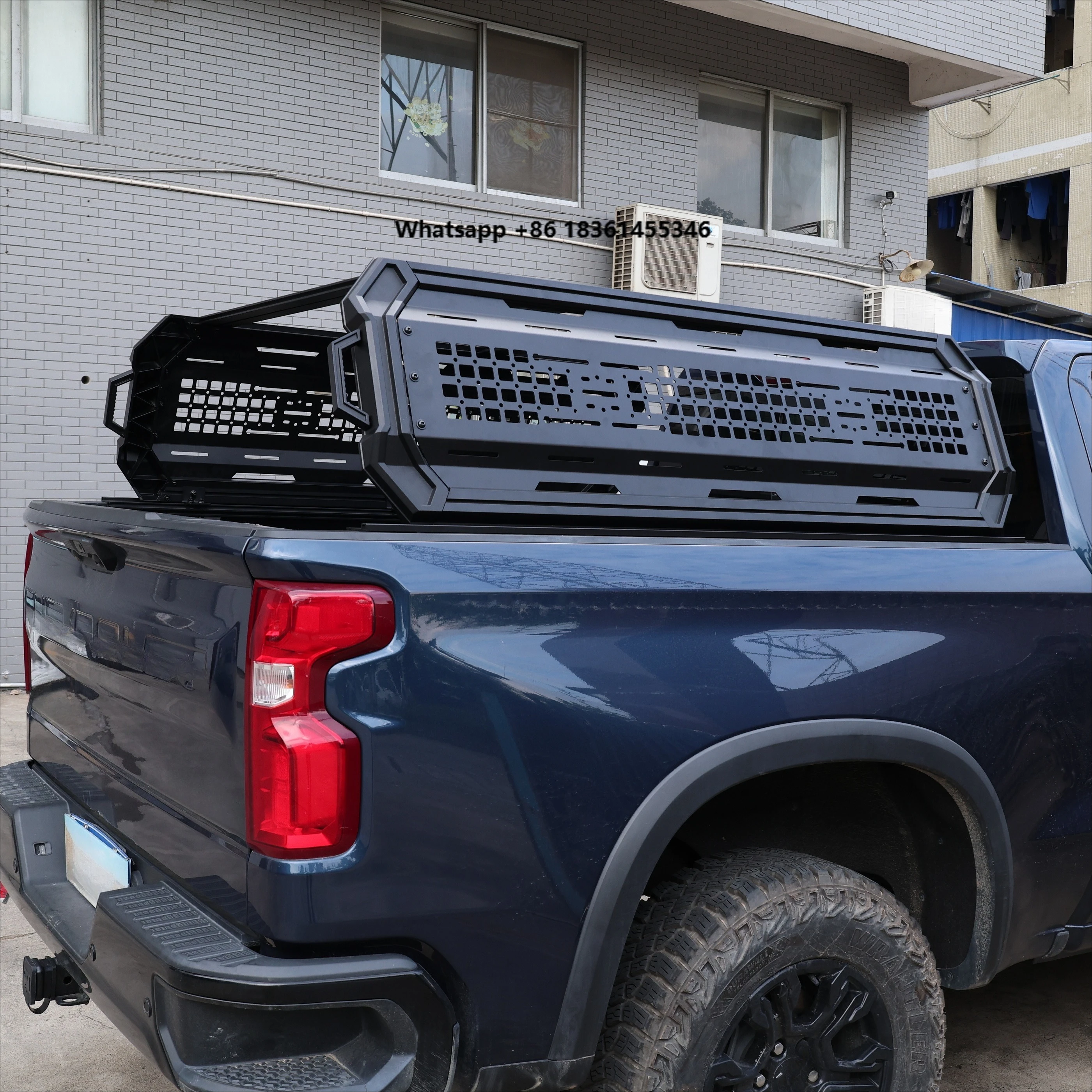 

For F-150 Raptor with 100kg+ Luggage Capacity HASUR T002 Aluminum Alloy Roof Mount Truck Topper Bed Rack