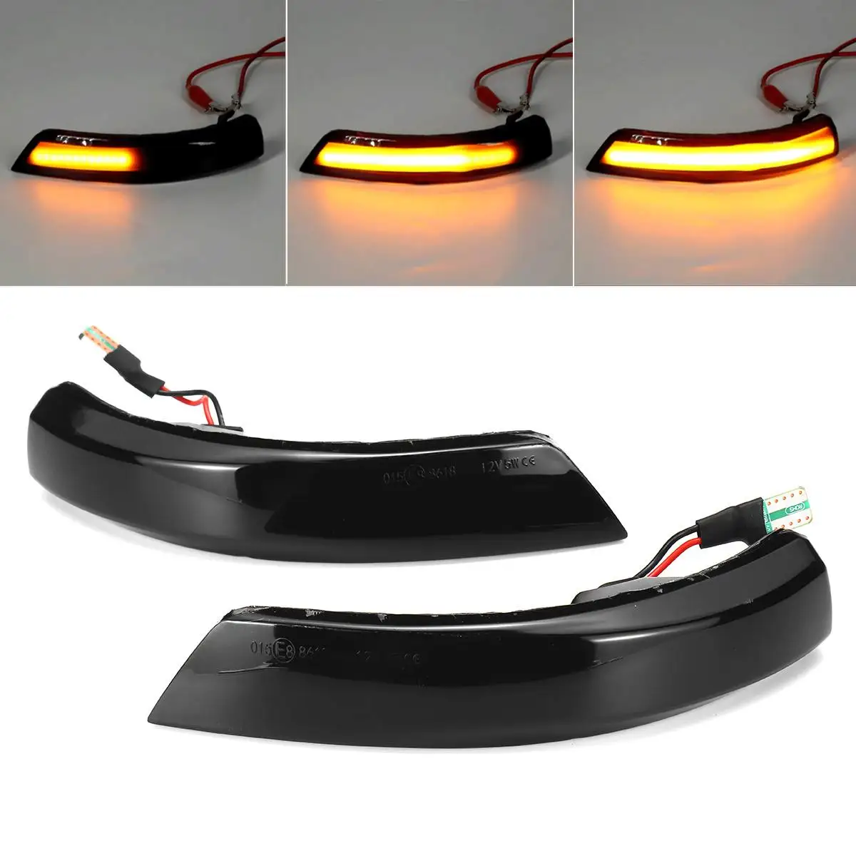 LED Turn Signal Light Mirror Dynamic Indicator Blinker Lamp for Ford Focus MK2 MK3 08-16 Mondeo MK4 07-12 EU Version