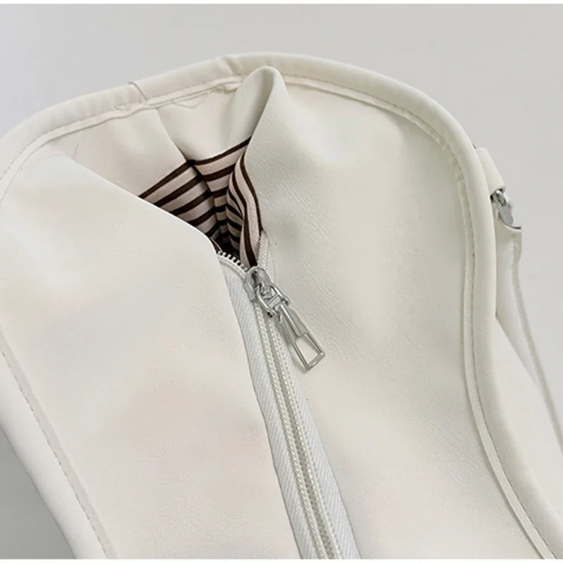 Koreanische große Canvas-Tragetasche mit Polka-Dot-Sternmuster, süße, edgy Schultertasche im Ballett-Schleifen-Stil, vielseitige Damen-Handtasche für den Arbeitsweg – Detail 4