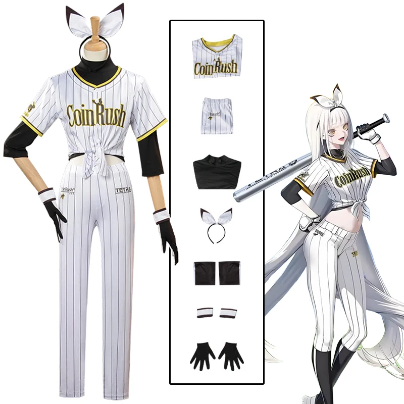 Disfraces de Cosplay Blanc, uniforme de béisbol, juego Nikke, traje de Paly de rol, vestidos de fiesta de Carnaval y Halloween para mujer
