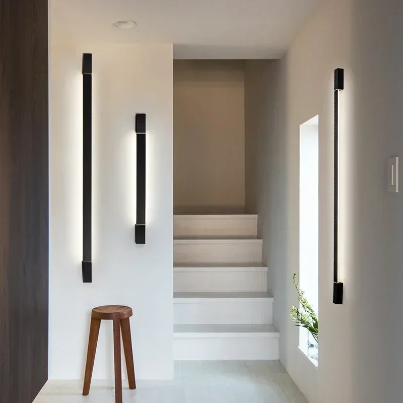 

2026 Modern Minimalism Design Wall Lamps Nordic Aluminum Long Rotatable Led Lights Indoor Living Room Restaurant Bedroom Home Fi