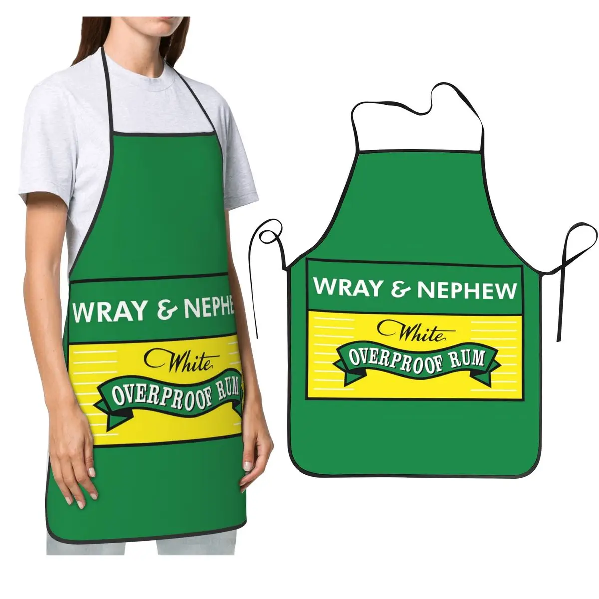 

Фартук Wray And Nephew для шеф-повара, кулинарии, кухни, нагрудник без рукавов, кухонный сарафан для уборки для женщин и мужчин, живопись