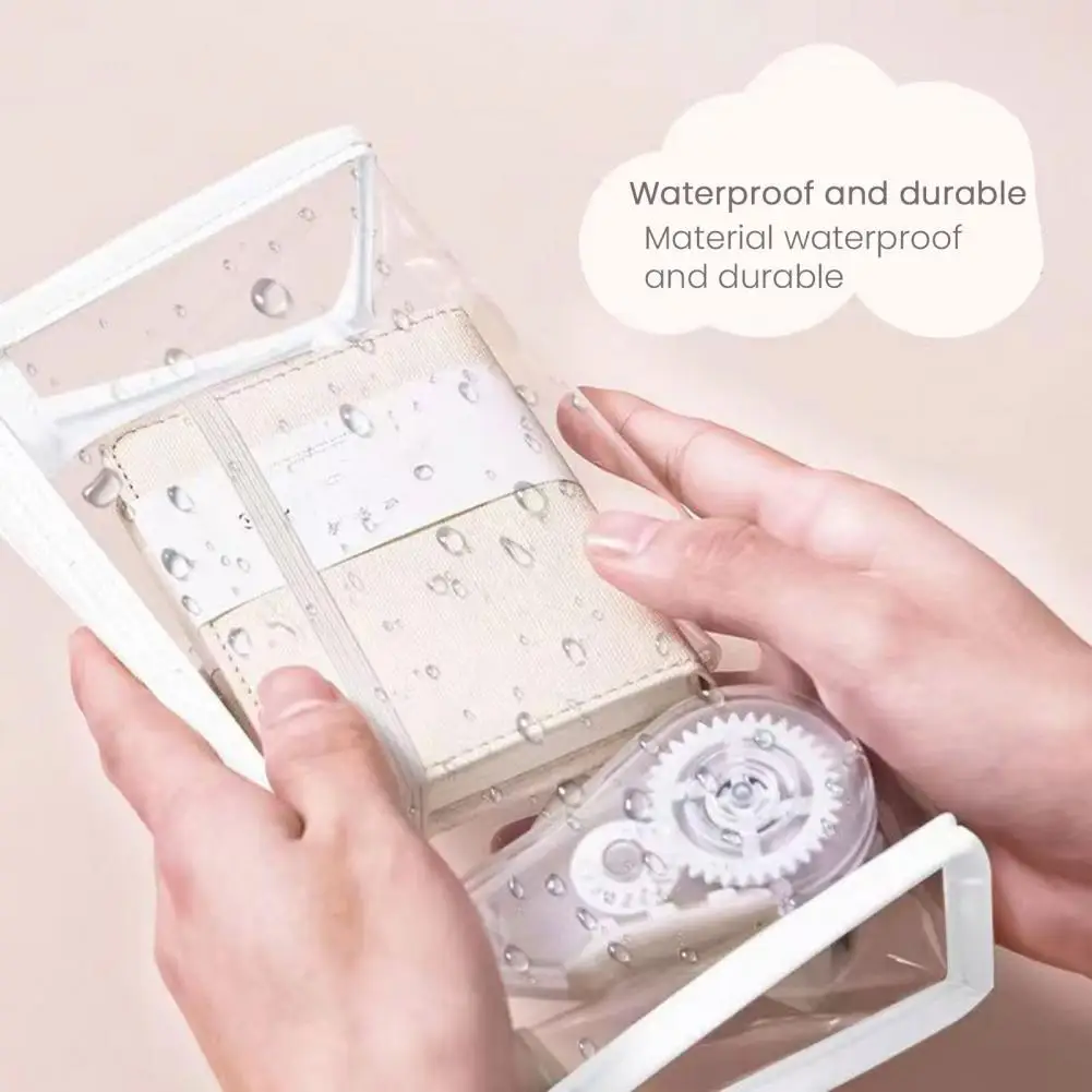 ペンケース 透明鉛筆ケース マーカーポーチセット 学校事務用品 旅行用化粧品メイク収納袋 学生用