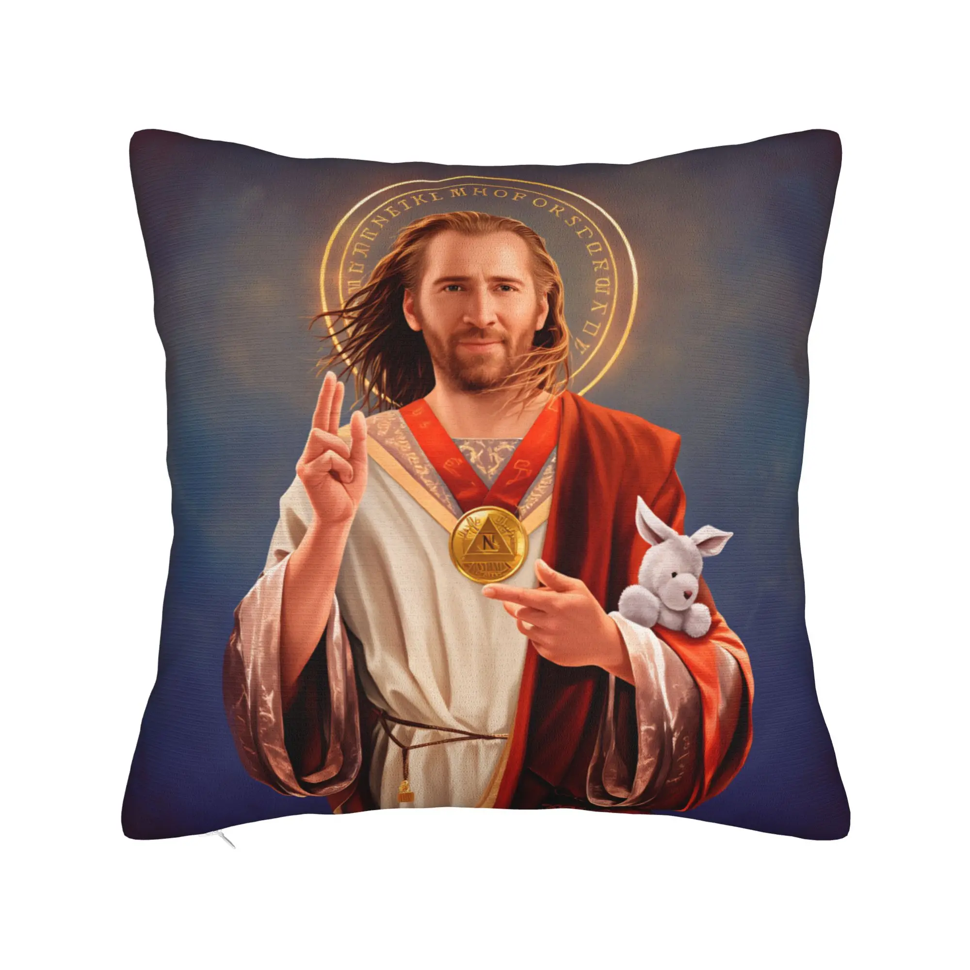 Pillow Cover Saint N-Nicolas C-Cage  Vintage Pillow Case For Sofa Home Decoration Pillowcases