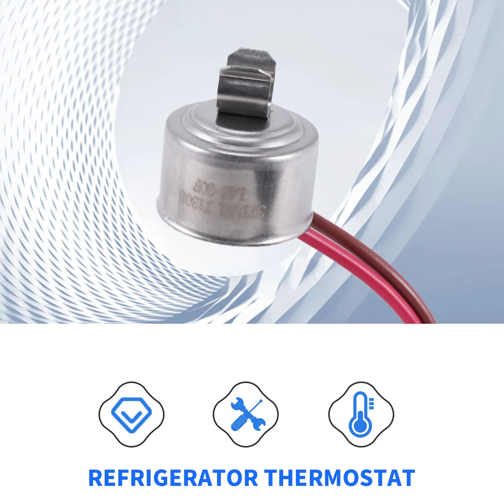 Termostato de descongelación de refrigerador 4387503, reemplaza WP4387503 343917 61002113 PS11742474 AP6009317 para Whirlpool, Kenmore