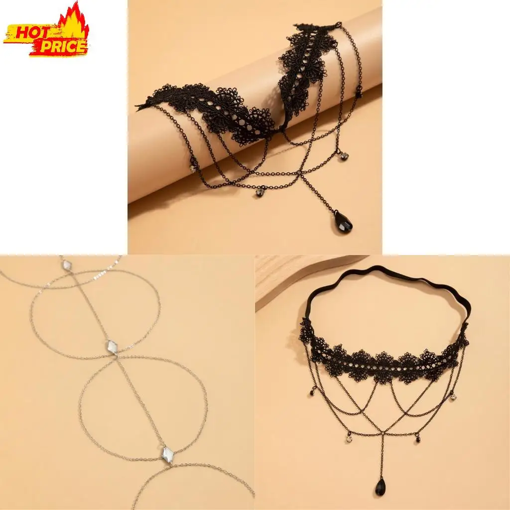 

Stylish Layered Lace Thigh Chain With Tassels Fashion Simple Styles Leg Chain