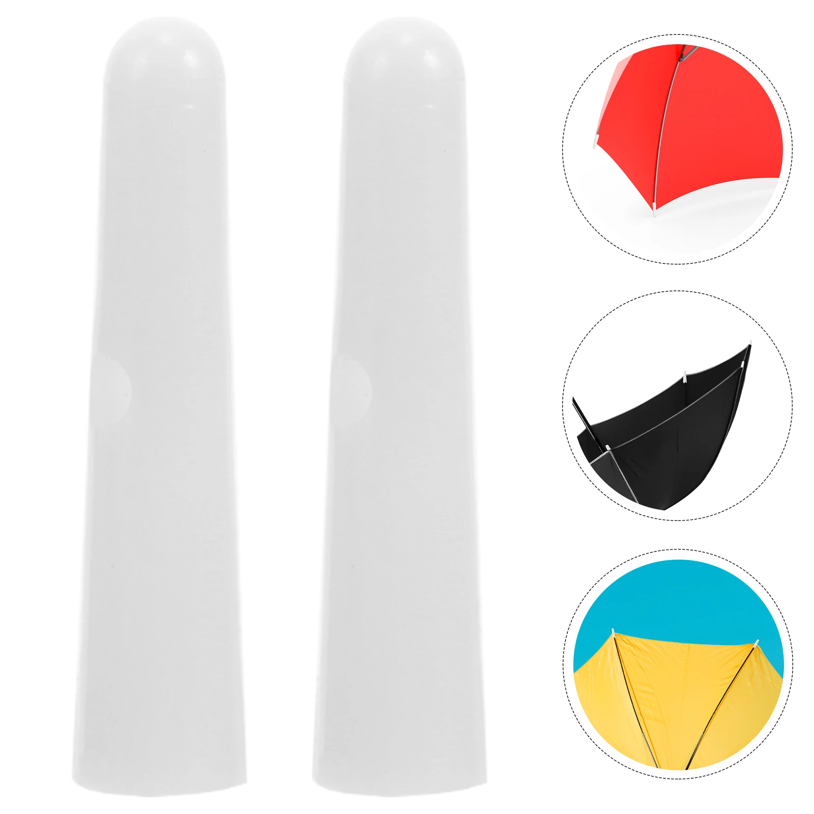 

10pcs Tail Replacement Plastic Umbrella Head Beads Components Folding Repair Accessories 8Mm Hole Diameter Durable Sunshade