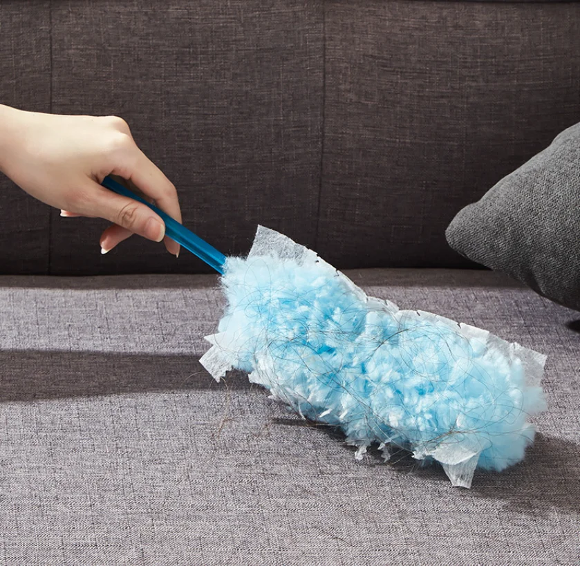 Double sided 360 ° electrostatic dust duster is used for large-scale cleaning of dust, spider webs, and disposable dust collecto