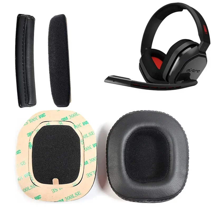 Cuscinetti auricolari di ricambio Cuscini Fascia per Logitech Astro A10 A30 A40 A50 Cuffie Velluto Manica in velluto Auricolare Paraorecchie Tamum