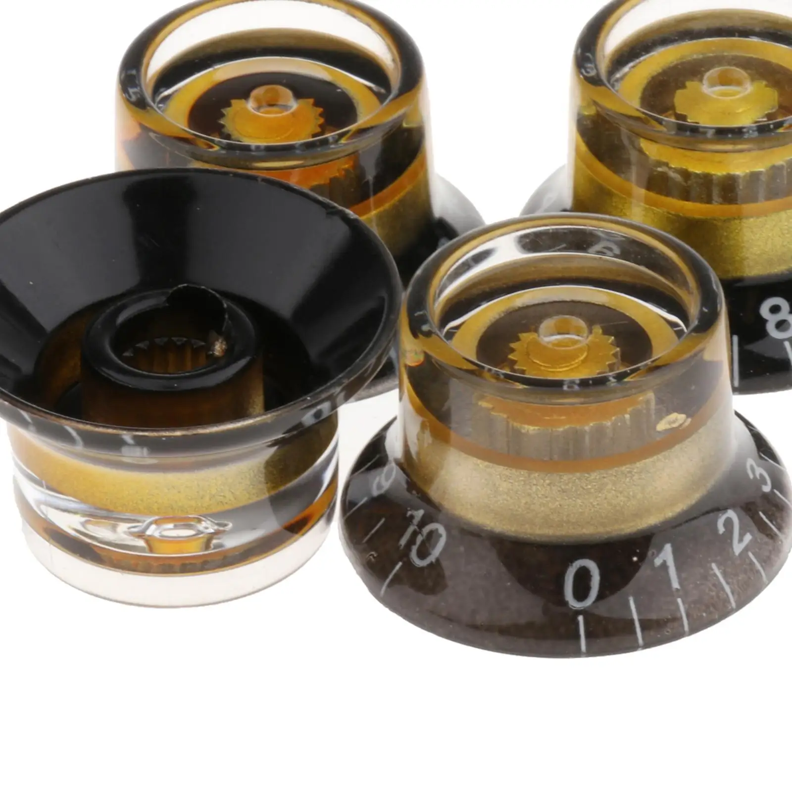 4 ピース/セット樹脂エレキギター & ボリュームノブ LP パーツアクセサリー用