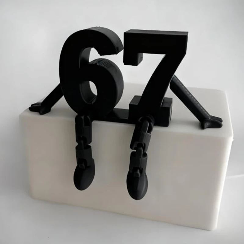 67-Character Poseable Figure - Posable Action Doll, Relief Fidget Toy for Display Desk Office Home Decor