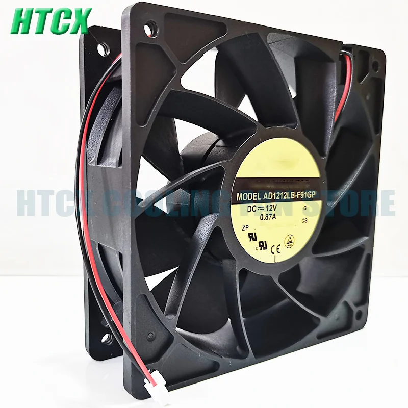 New AD1212LB-F91GP 12V 0.87A 12038 12CM High Air Volume Cooling Fan