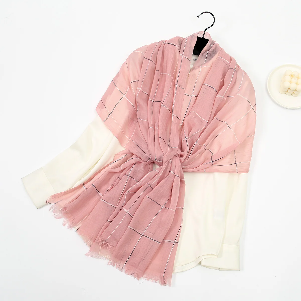 

Четырехсезонный хлопковый шарф, хиджаб для женщин, хиджаб, клетчатые шали из пашмины и накидка, элитный бренд, бандана, одеяло Bufanda, шарфы