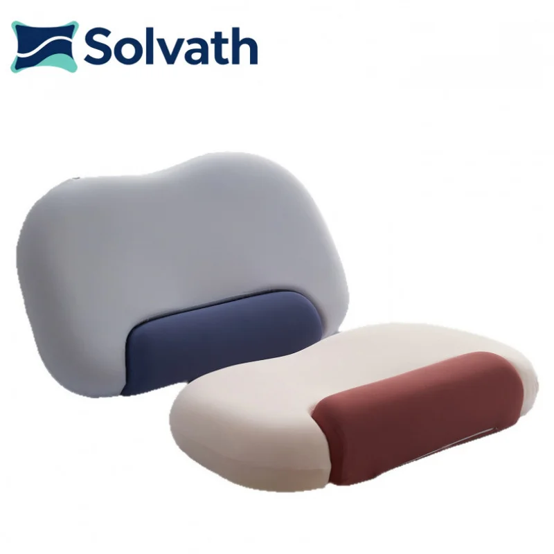 Solvath Zero‑Pressure Ergonomic Neck Support Memory Pillow Slow Rebound Memory Foam Pillow Core Removable Washable for DeepSleep