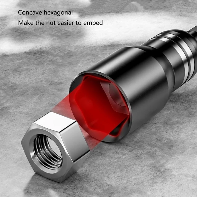 652F Nut Driver Set Impact Power Nut Driver Drill Bit Quick Changes Screwdriver Extension Rod Insert Accessories