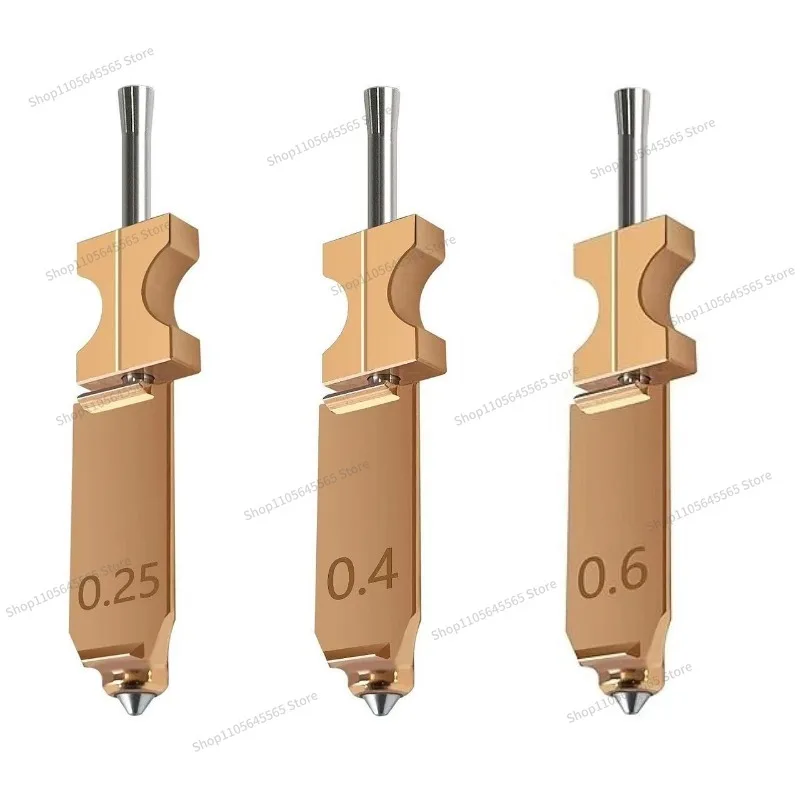 3D printer nozzle Hardened steel nozzle Integrated structure Quick release print head