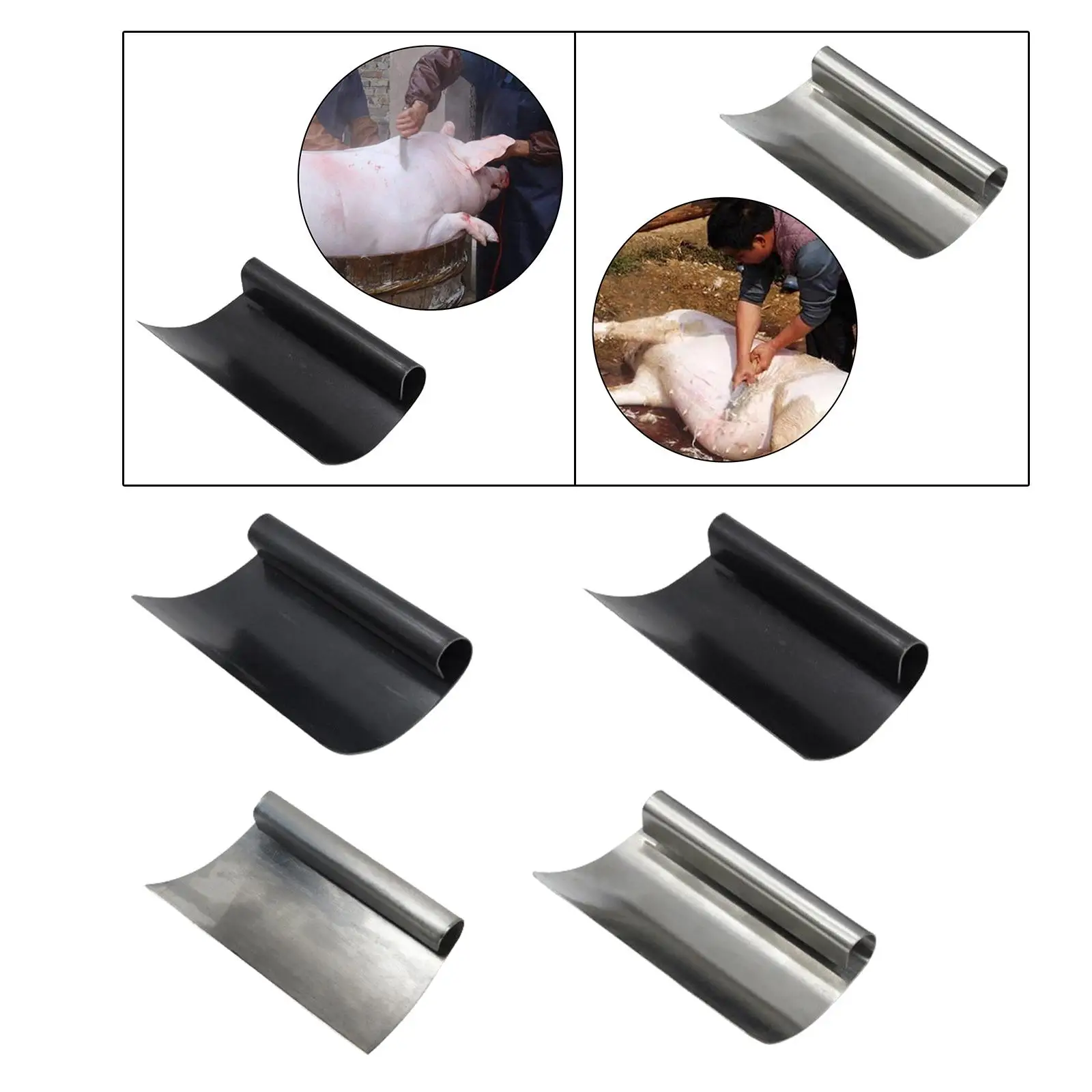 หมูผมRemoverมือถือความพยายามประหยัดที่มีประสิทธิภาพGadgetครัวสัตว์เครื่องมือโกนหนวดEasy Gripปศุสัตว์ขูดเครื่องมือ