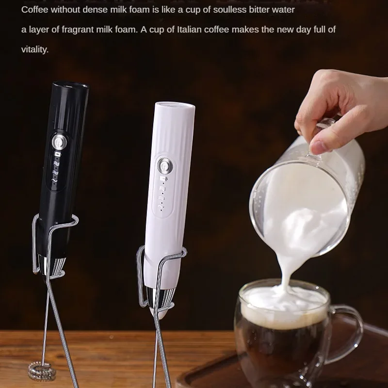 Mixer Tools Kitchen Utensils Electric Egg Beater USB Rechargeable Kitchens Accessories Milk Frother Baking Blender 2 in 1 Double