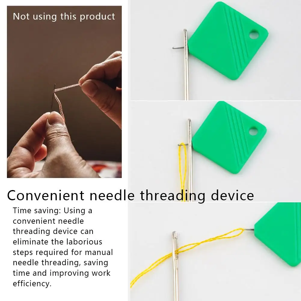 Needle Threader for Hand Sewing Plastic Wire Hook Simple Threader for Needles Small Eye Needle Threader for Sewing Machine Y2F2