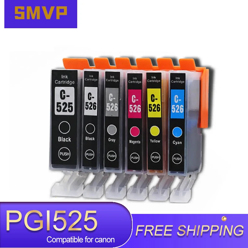 

PGI525 CLI526 ink cartridges For canon inkjet PIXMA IP4850 MG5150 MG5250 MG5350 MG6150 MG6250 MX885 MX895 Printers PGI 525