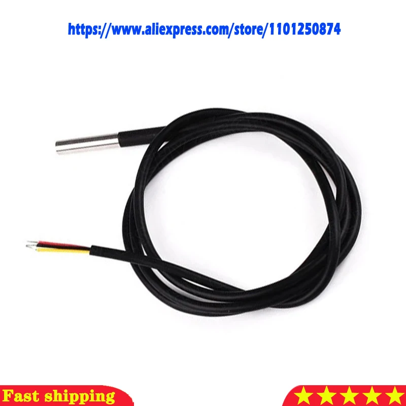 DS1820 Stainless steel package Waterproof DS18b20 temperature probe temperature sensor 18B20 for TO-92