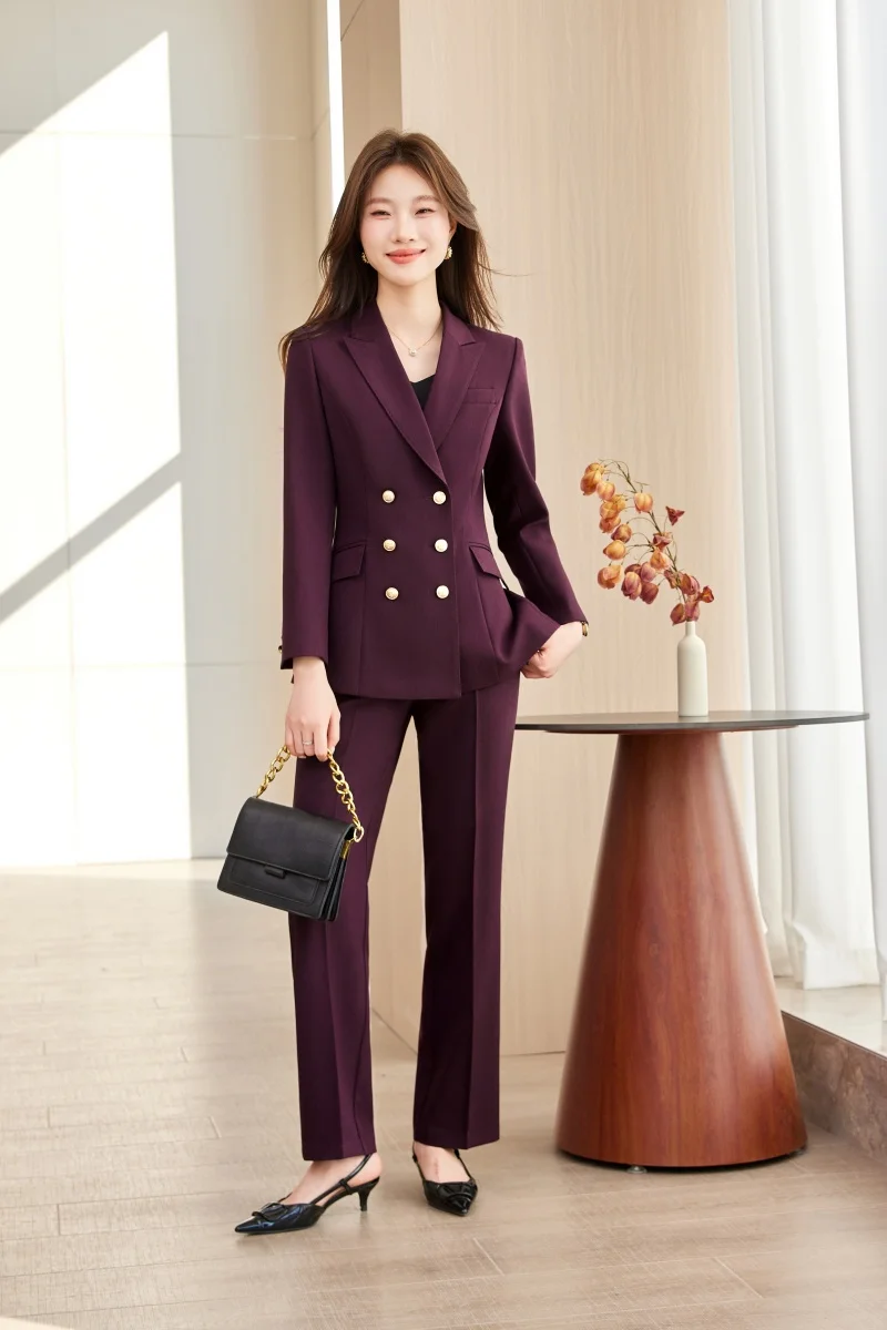 

AIyssa Fashionable professional women's wear. Two-piece pants + blazer, exquisite elegant, new style for spring summer 2026