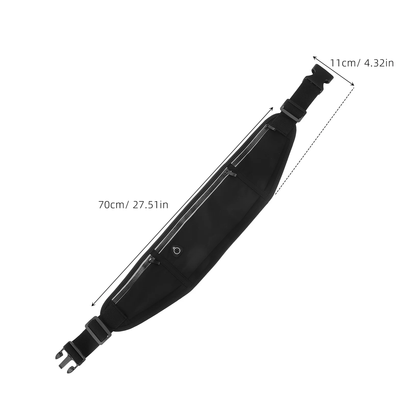 Adjustable Running Fanny Pack Waist Bag Water Resistant Large Capacity Belt Bag for Hiking Sports Travel Daily Use