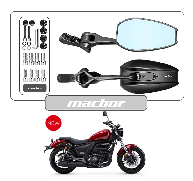 

Motorcycle Modification Universal Rearview Mirror Suitable For Macbor Montana XR1 XR5 500 Rockster flat 125 Mile500 Accessories