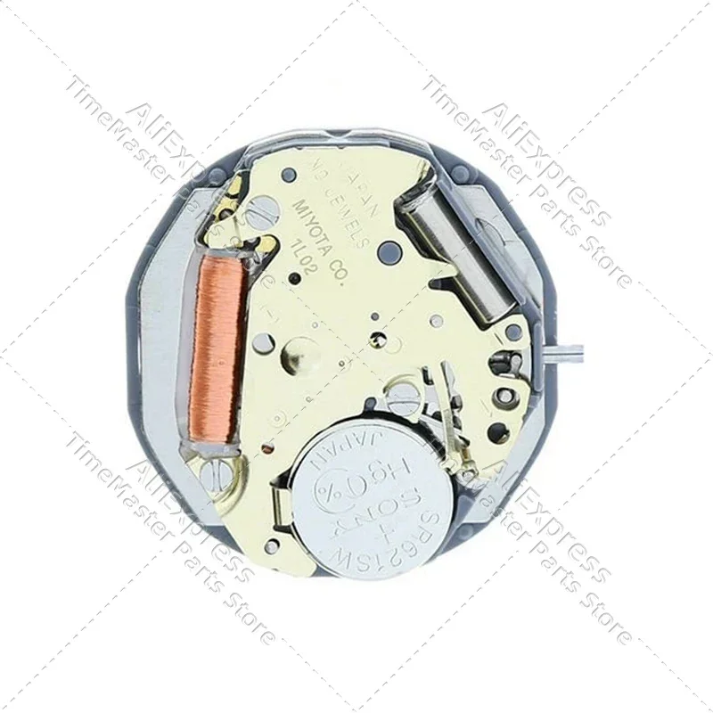 حركة ساعة ميوتا 1L02 الجديدة أوتوماتيكية يابانية أصلية 1002A حركة كوارتز ذهبية 3 عقارب ملحقات التاريخ عند الساعة 3:00