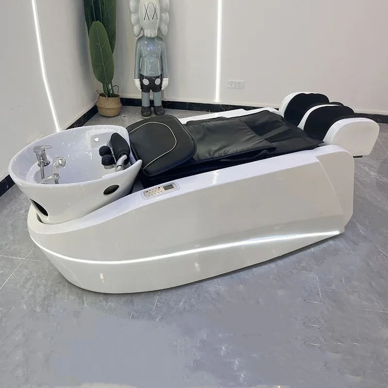 Japanese Head Spa Shampoo Massage Bed Station Massage Chair with Steam Spa Head Spa Thai Massage Shampoo Bed