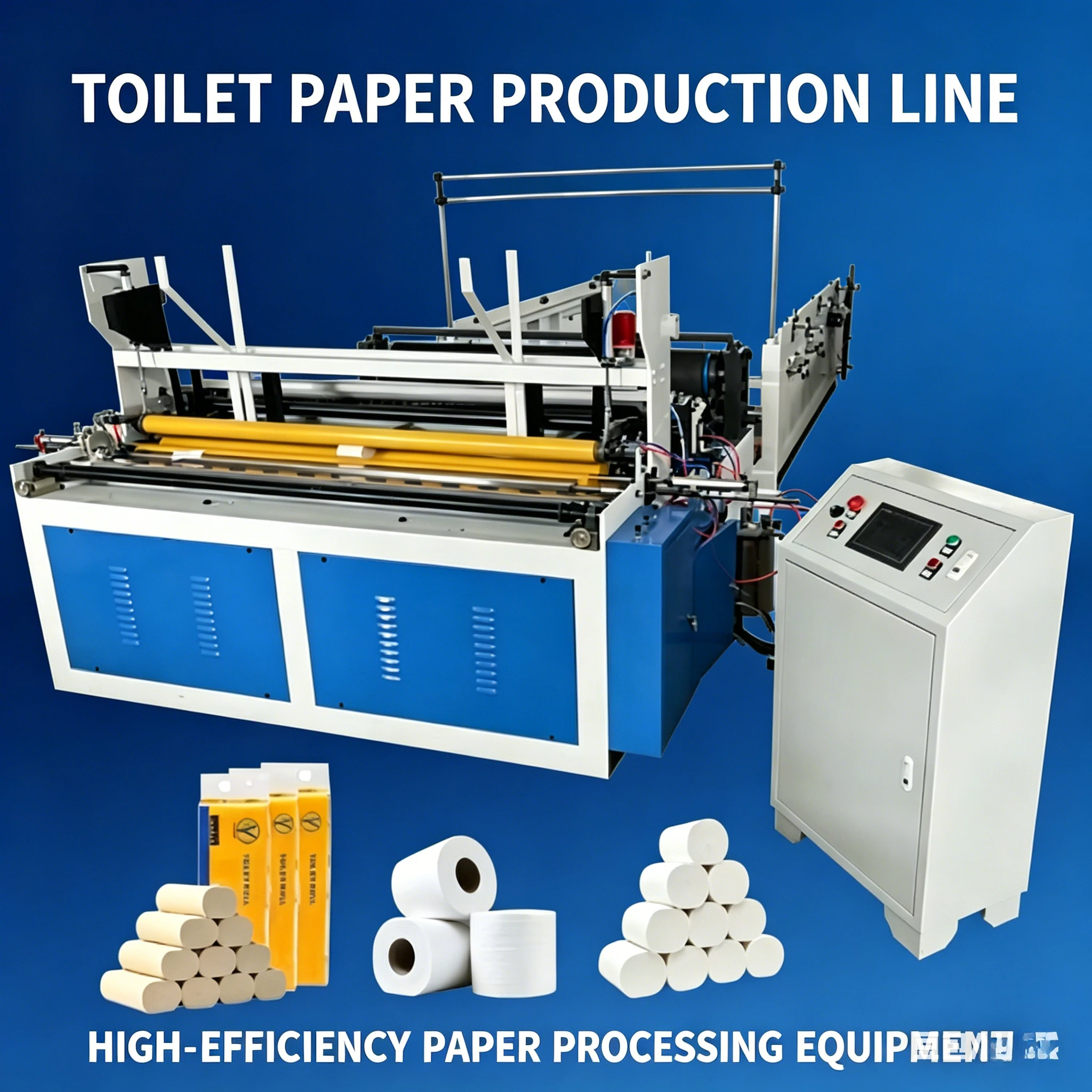Custom Toilet Paper Machine Cutting Manufacturing Rewinding Machinery Tissue Toilet Paper Making Machine Prices for Toilet Paper
